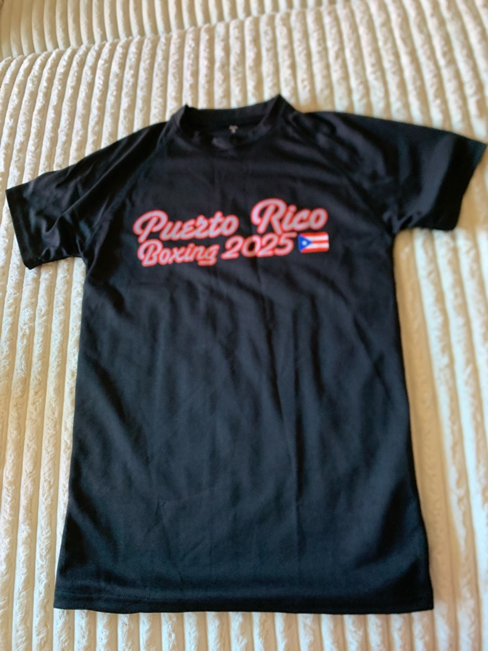 Puerto Rico Boxing 2025 Short Sleeve Tee - Black